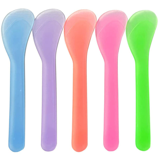 100 Pcs 5 Inch Makeup Tools Spoon,Cosmetic Spatulas, for Facial Care, Mixed Pcs Health & Beauty > Personal Care > Cosmetics > Cosmetic Tools > Skin Care Tools WANBAO   