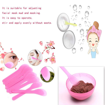 100 Pcs 5 Inch Makeup Tools Spoon,Cosmetic Spatulas, for Facial Care, Mixed Pcs Health & Beauty > Personal Care > Cosmetics > Cosmetic Tools > Skin Care Tools WANBAO   