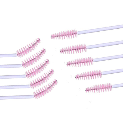 100 PCS Mascara Brushes Disposable Eyelash Brushes Eye Lash Eyebrow Applicator Cosmetic Makeup Brush Tool (White-Pink) Health & Beauty > Personal Care > Cosmetics > Cosmetic Tools > Makeup Tools Elisel   
