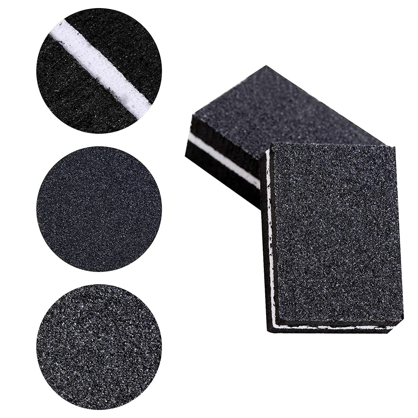 100 Pcs Mini Buffers for Nails 180/100 Grit Buffer for Acrylic Nails for Nail Care(Black) Health & Beauty > Personal Care > Cosmetics > Cosmetic Tools > Nail Tools acDesign   
