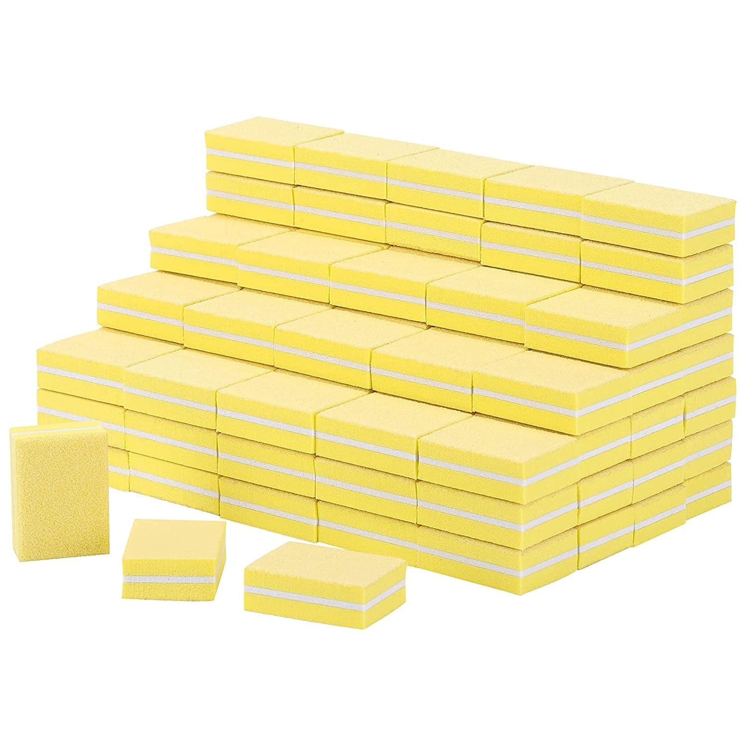100 Pcs Mini Buffers for Nails 180/100 Grit Buffer for Acrylic Nails for Nail Care(Black) Health & Beauty > Personal Care > Cosmetics > Cosmetic Tools > Nail Tools acDesign 100-yellow  