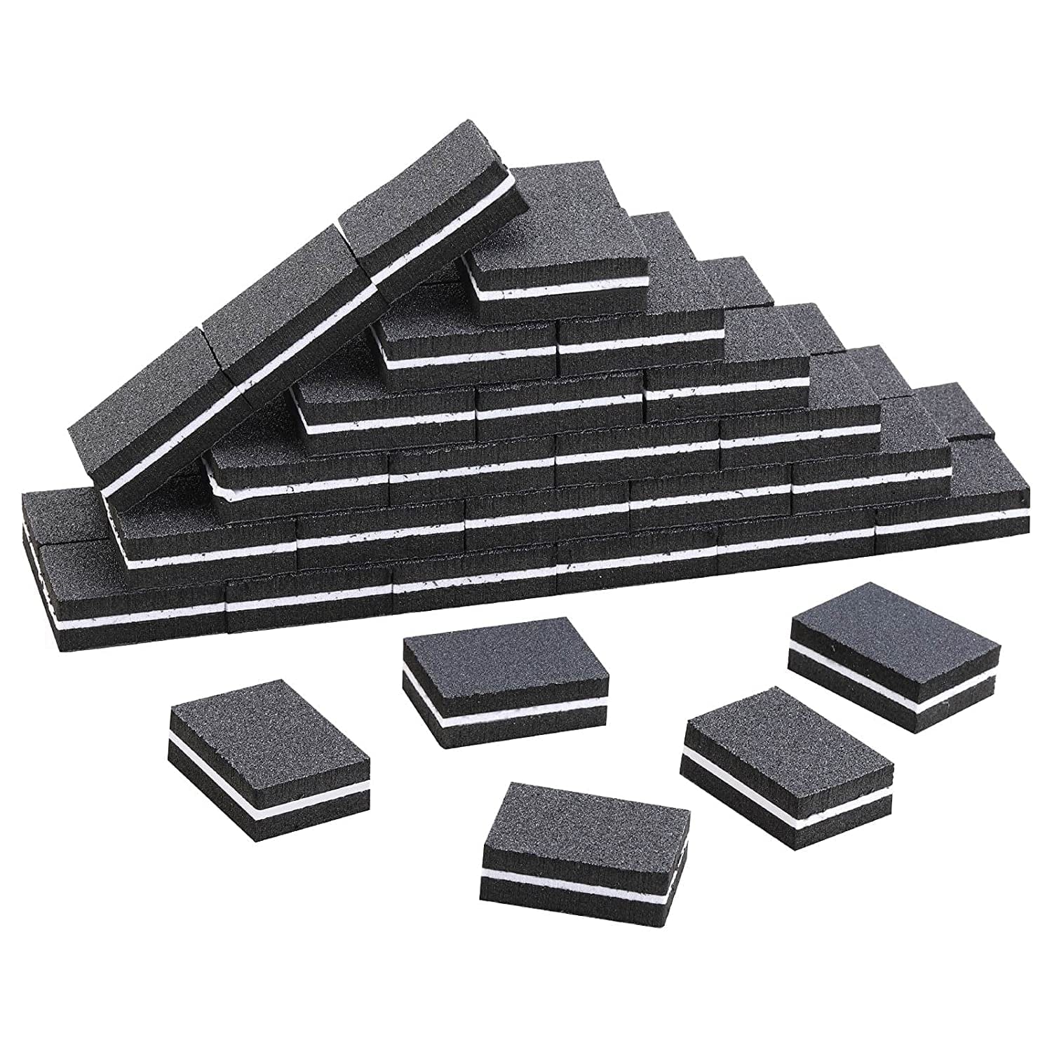 100 Pcs Mini Buffers for Nails 180/100 Grit Buffer for Acrylic Nails for Nail Care(Black) Health & Beauty > Personal Care > Cosmetics > Cosmetic Tools > Nail Tools acDesign 50-black  
