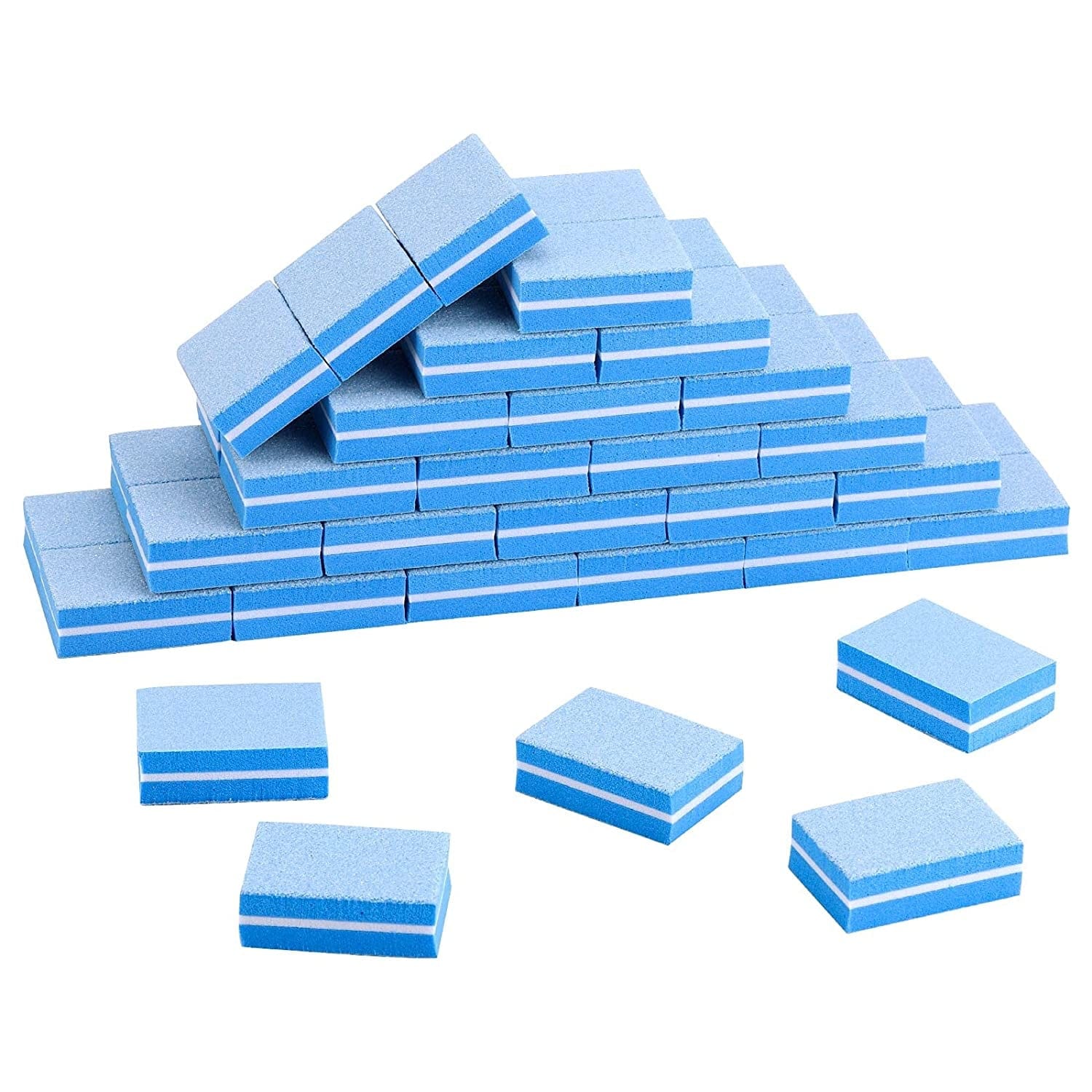 100 Pcs Mini Buffers for Nails 180/100 Grit Buffer for Acrylic Nails for Nail Care(Black) Health & Beauty > Personal Care > Cosmetics > Cosmetic Tools > Nail Tools acDesign 50-blue  