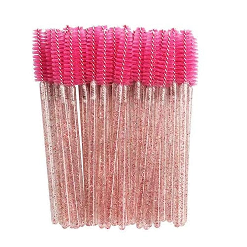 100 PCS Mix Colorl Crystal Shiny Eyelash Brushes Mascara Wands Eye Lash Eyebrow Applicator Cosmetic Makeup Brush Tool Kits Health & Beauty > Personal Care > Cosmetics > Cosmetic Tools > Makeup Tools LSKeenon   