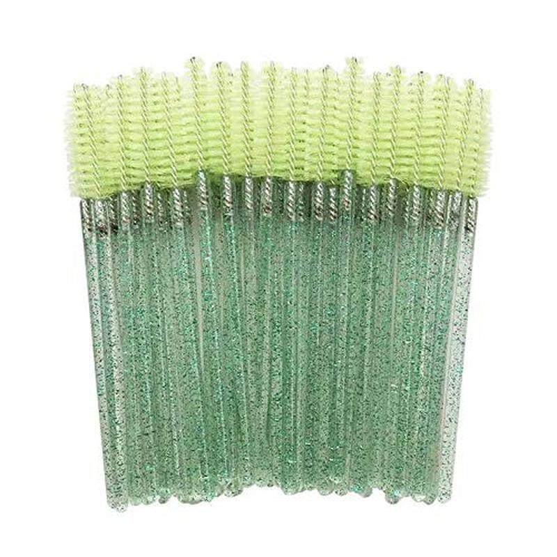 100 PCS Mix Colorl Crystal Shiny Eyelash Brushes Mascara Wands Eye Lash Eyebrow Applicator Cosmetic Makeup Brush Tool Kits Health & Beauty > Personal Care > Cosmetics > Cosmetic Tools > Makeup Tools LSKeenon   