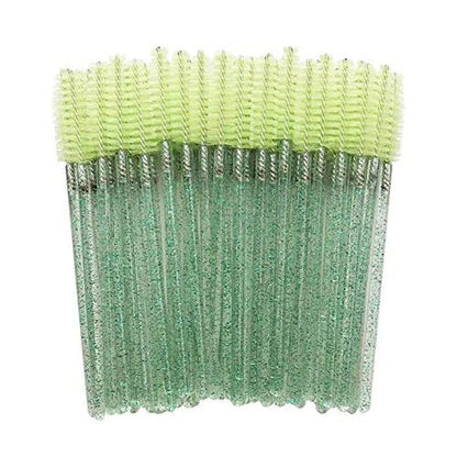 100 PCS Mix Colorl Crystal Shiny Eyelash Brushes Mascara Wands Eye Lash Eyebrow Applicator Cosmetic Makeup Brush Tool Kits Health & Beauty > Personal Care > Cosmetics > Cosmetic Tools > Makeup Tools LSKeenon   
