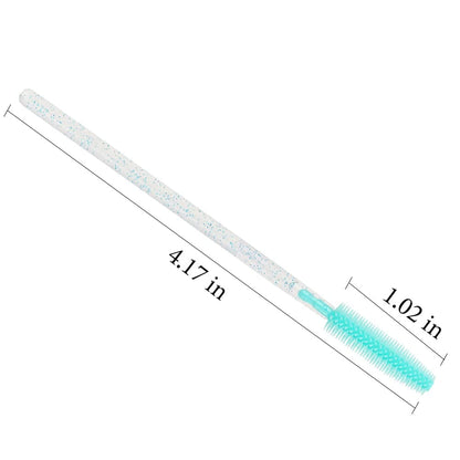 100 Pcs Silicone Mascara Wands Disposable Eyelash Brushes for Extensions Lash Applicators Makeup Tool Kit (Crystal Blue/ Mint Green) Health & Beauty > Personal Care > Cosmetics > Cosmetic Tools > Makeup Tools Mekupeu   