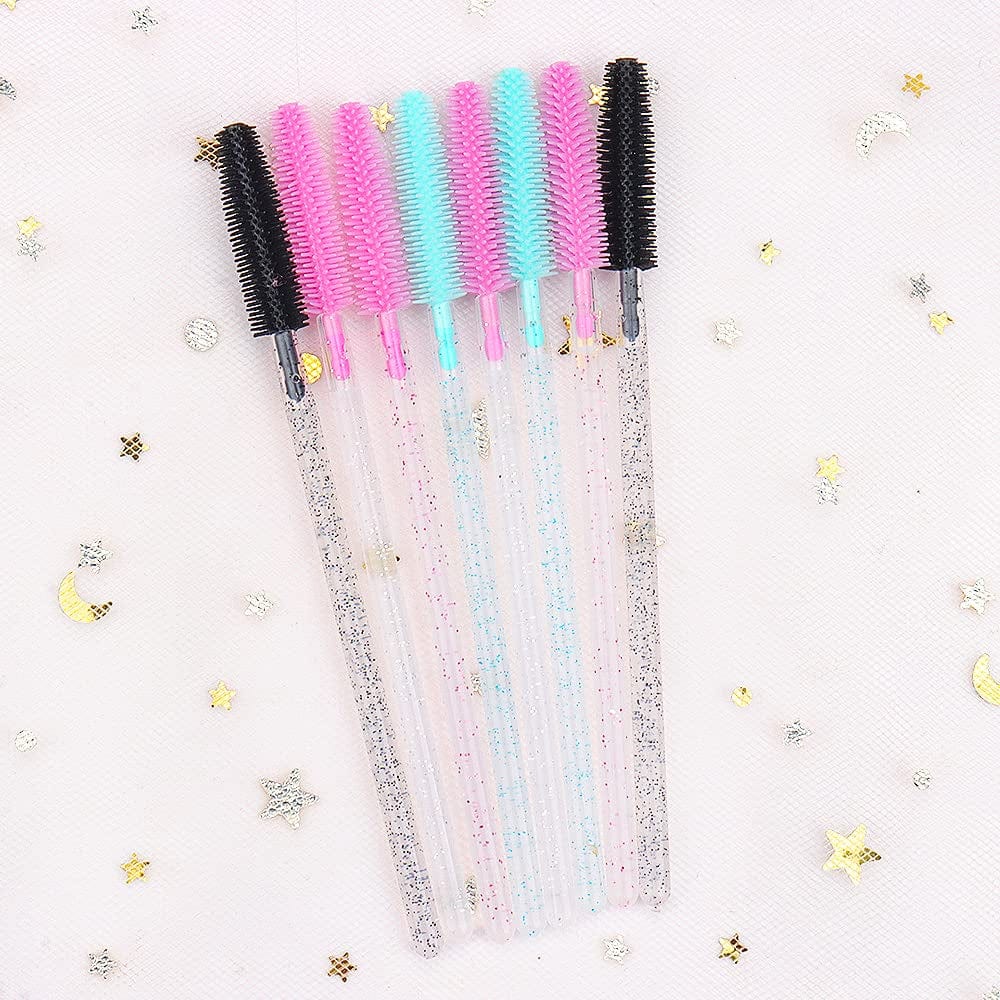 100 Pcs Silicone Mascara Wands Disposable Eyelash Brushes for Extensions Lash Applicators Makeup Tool Kit (Crystal Blue/ Mint Green) Health & Beauty > Personal Care > Cosmetics > Cosmetic Tools > Makeup Tools Mekupeu   
