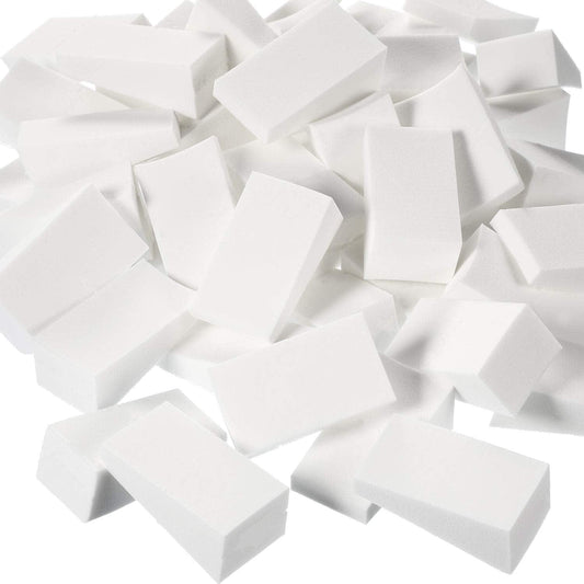 100 Pieces Cosmetic Sponges Latex Makeup Foam Wedges Foundation Beauty Tools (White) Health & Beauty > Personal Care > Cosmetics > Cosmetic Tools > Makeup Tools TecUnite White  