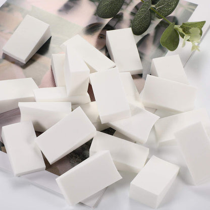 100 Pieces Cosmetic Sponges Latex Makeup Foam Wedges Foundation Beauty Tools (White) Health & Beauty > Personal Care > Cosmetics > Cosmetic Tools > Makeup Tools TecUnite   