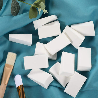 100 Pieces Cosmetic Sponges Latex Makeup Foam Wedges Foundation Beauty Tools (White) Health & Beauty > Personal Care > Cosmetics > Cosmetic Tools > Makeup Tools TecUnite   
