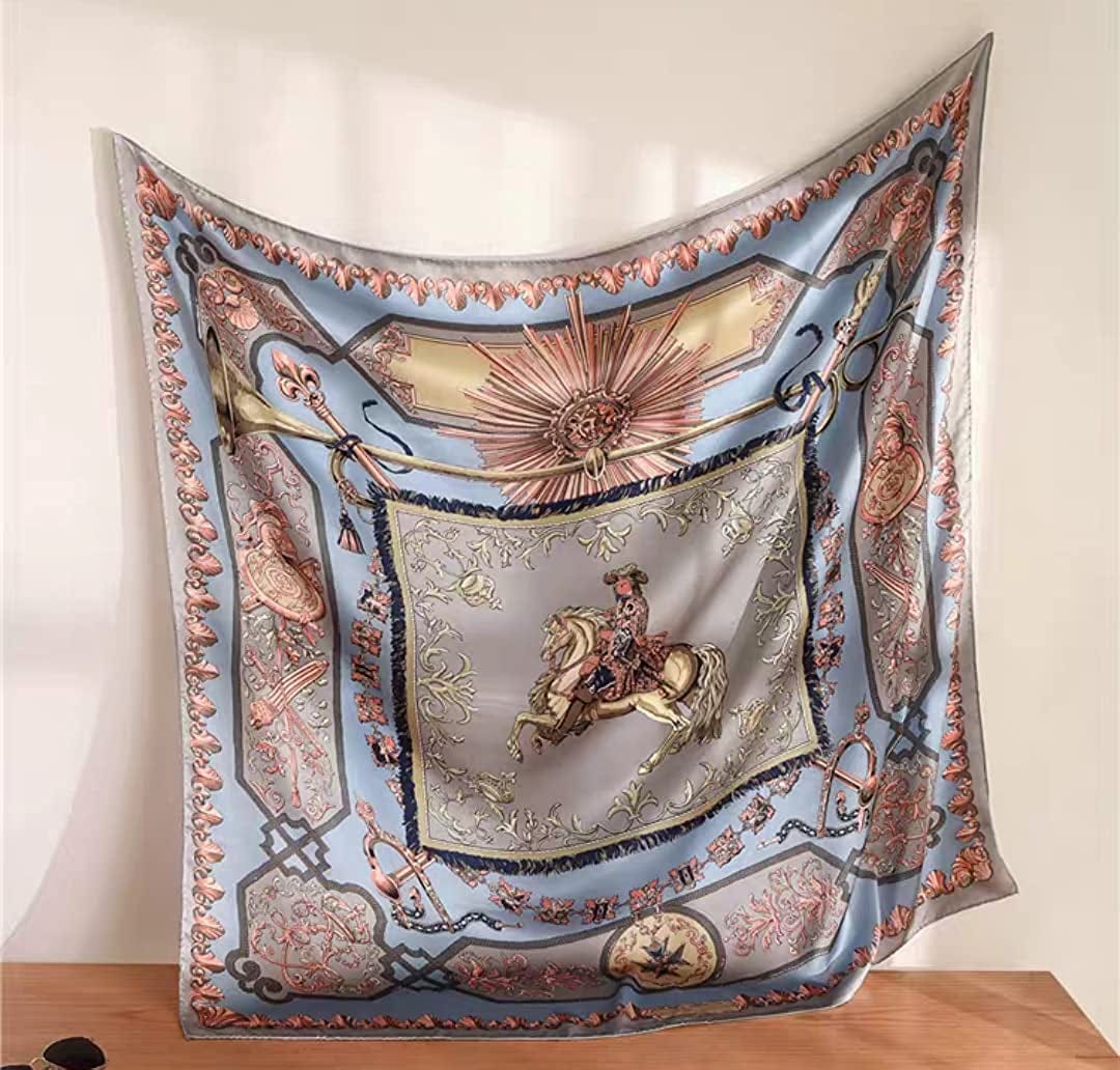 100% Pure Mulberry Silk Scarf 43" Large Square Lightweight Headscarf& Shawl–Women Hair Wraps-With Gift Packed Apparel & Accessories > Clothing Accessories > Scarves & Shawls KYLIE MAX   