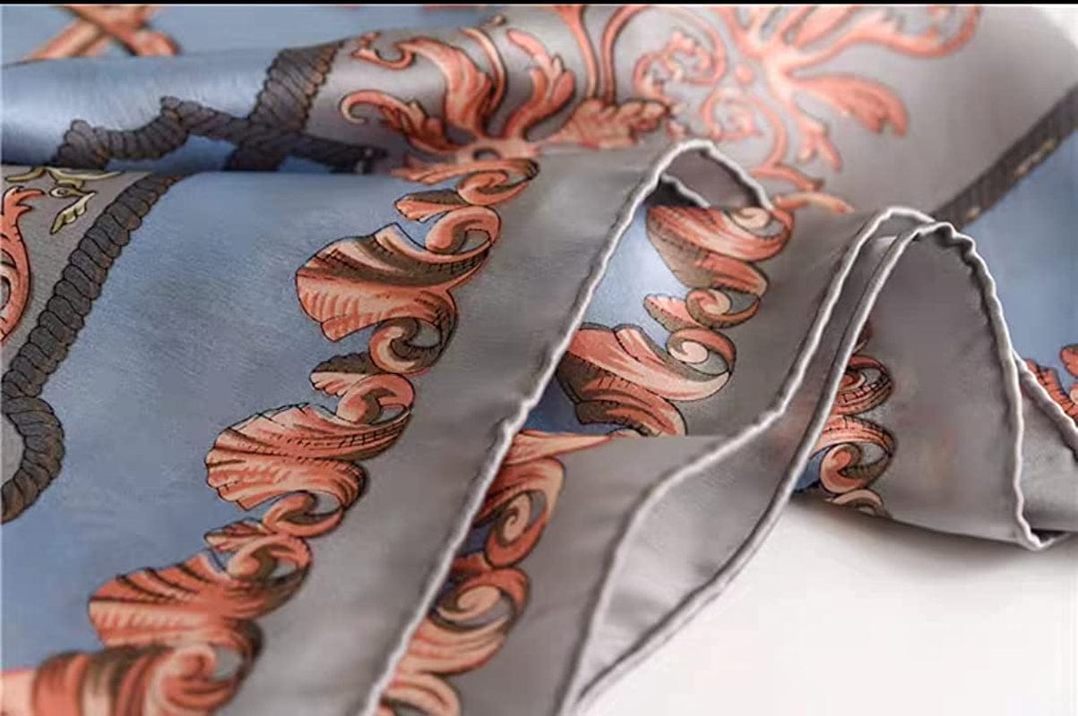 100% Pure Mulberry Silk Scarf 43" Large Square Lightweight Headscarf& Shawl–Women Hair Wraps-With Gift Packed Apparel & Accessories > Clothing Accessories > Scarves & Shawls KYLIE MAX   