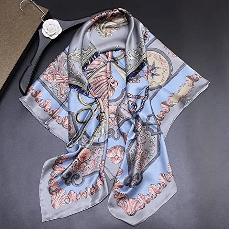 100% Pure Mulberry Silk Scarf 43" Large Square Lightweight Headscarf& Shawl–Women Hair Wraps-With Gift Packed Apparel & Accessories > Clothing Accessories > Scarves & Shawls KYLIE MAX   