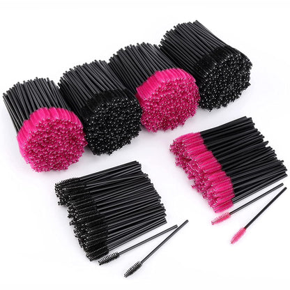 1000 PCS Disposable Eyelash Mascara Brushes Wands Applicator Makeup Brush Tool Kits,Pink Health & Beauty > Personal Care > Cosmetics > Cosmetic Tools > Makeup Tools LoveBB Pink+Black  