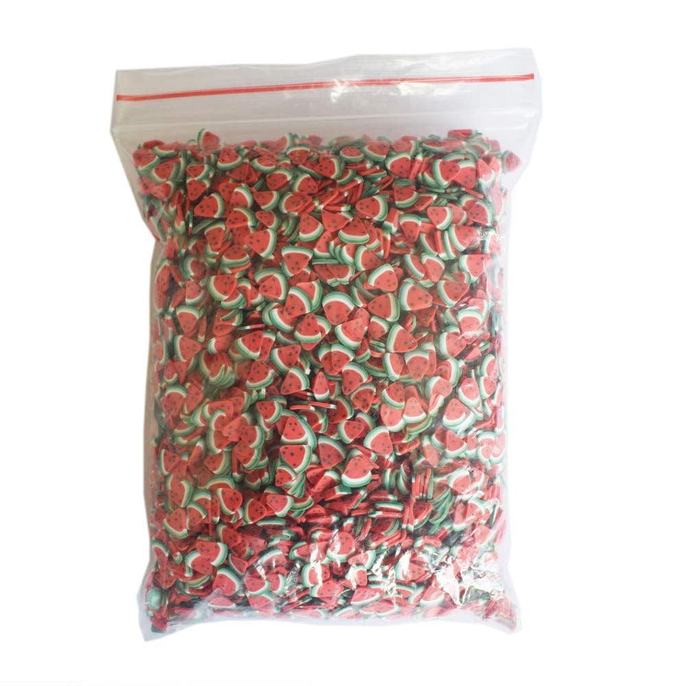 100Gram/Bag Polymer Clay Yellow Green Lemon Fruit Slices 5Mm Diameter DIY Nail Art Decorations Sticker Mixed Tools Supplies Health & Beauty > Personal Care > Cosmetics > Cosmetic Tools > Nail Tools Mezerdoo watermelon1-100g  