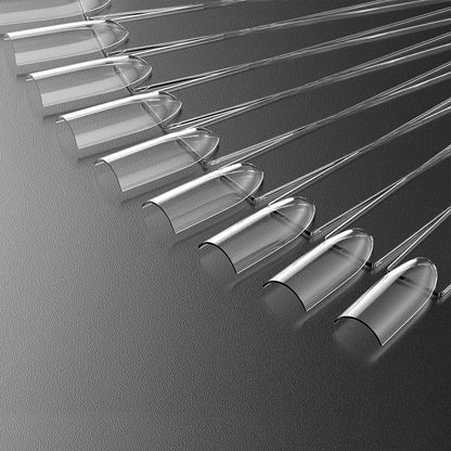 100Pcs Fan-Shaped Nail Swatch Sticks, False Fake Nail Art Tips Sticks Polish Gel Salon Display Practice Tools with Metal Split Ring Holder (Clear) Health & Beauty > Personal Care > Cosmetics > Cosmetic Tools > Nail Tools SUBAY   