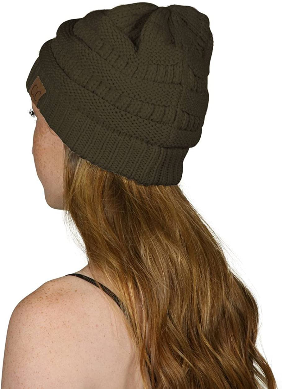 C.C Women'S Beanie Apparel & Accessories > Clothing Accessories > Hats C.C Dark Olive One Size 