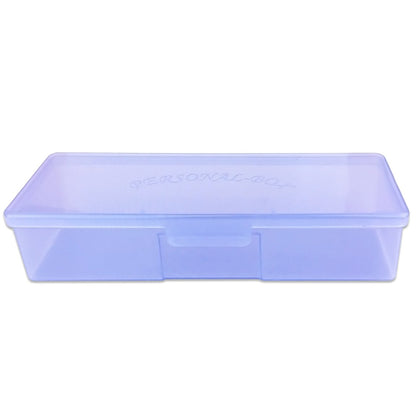 Beauticom Personal Box Storage Case for Professional Manicurist Nails Pedicure (Large Size) (4 Pieces Mix Color, Mix Color: Pink, Blue, Frosted, Purple) Health & Beauty > Personal Care > Cosmetics > Cosmetic Tools > Nail Tools Beauticom PURPLE 1 Piece 