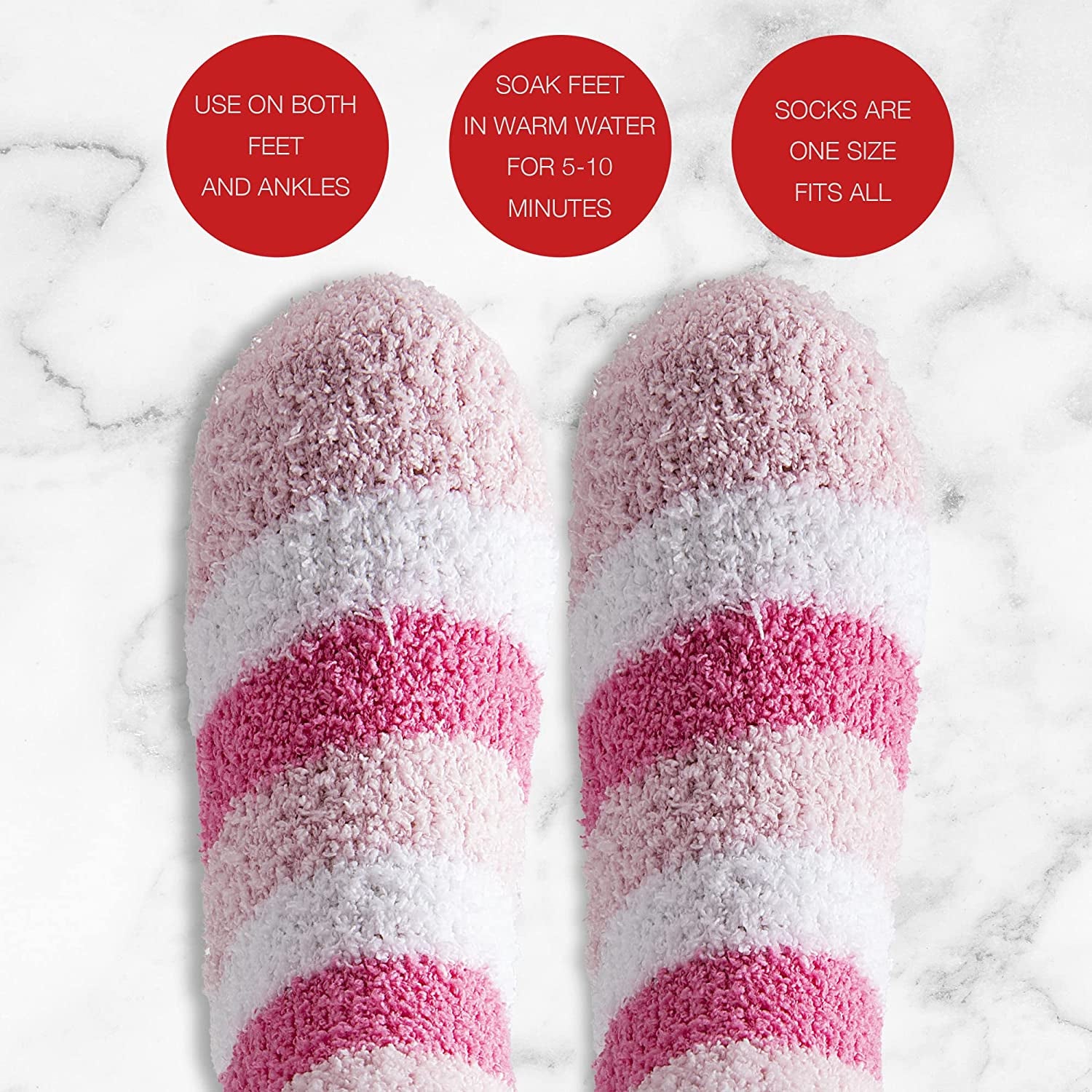 Live Green Bath and Body Pedicure Gift Set- Relaxing Foot Care Set with Pink Fuzzy Socks, Peppermint Foot Lotion, and Foot Scrub, Holiday Gifts for Women Health & Beauty > Personal Care > Foot Care Live Green   