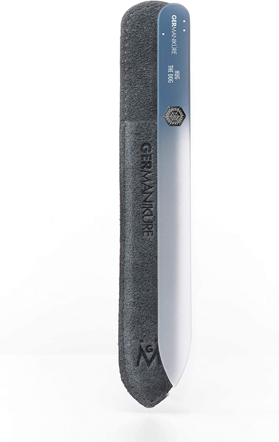 GERMANIKURE Mantra Glass Nail File in Suede Case, Ethically Made in Czech Republic - Professional Manicure & Pedicure Tools for Smooth Easy Shaping of Natural Fingernails Health & Beauty > Personal Care > Cosmetics > Cosmetic Tools > Nail Tools GERmanikure   