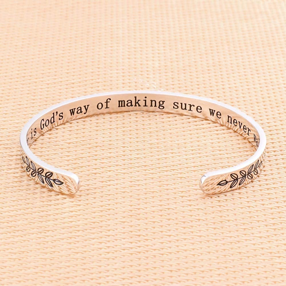 M MOOHAM Bracelets for Women- Engraved Quote Inspirational Bracelet Birthday Christmas Funny Gifts for Best Friend, Daughter, Son, Sister, Niece, Mom, Coworkers, Stainless Steel Jewelry Apparel & Accessories > Jewelry > Bracelets M MOOHAM   