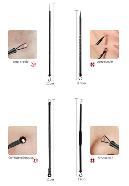 SAIXIFU (23-Pieces) Manicure Set: Professional Manicure Kit with 23 Items, Including Hand Care, Facial Care and Foot Care, Black Stainless Steel Complete Manicure and Pedicure Set Health & Beauty > Personal Care > Foot Care SAIXIFU   