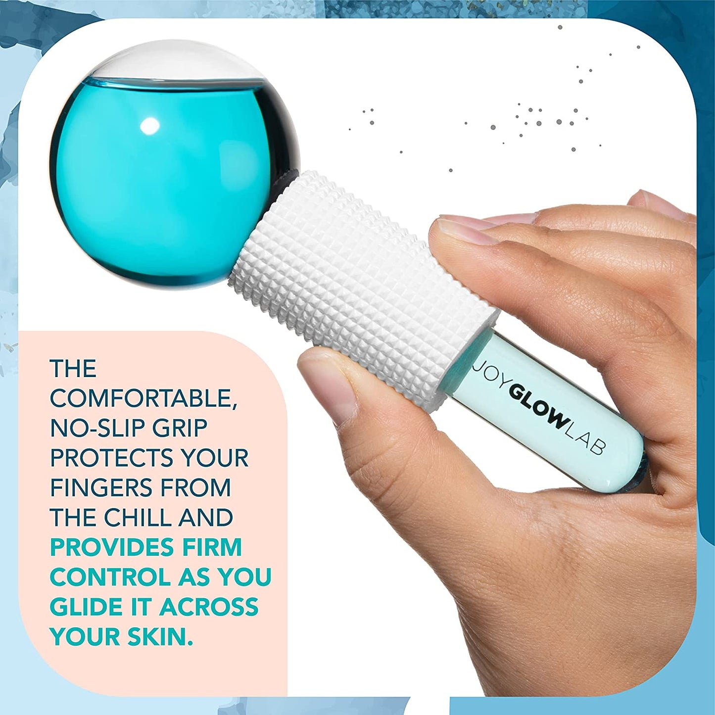 Facial Ice Globes - Massaging Ice Globes for Face with Removable Rubber Grips - Excellent Tool to Reduce Puffiness, Redness, Dark Circles, Tighten Skin, Smooth Wrinkles & Boost Circulation - 2 Pack Health & Beauty > Personal Care > Cosmetics > Cosmetic Tools > Skin Care Tools Joy Glow Lab   