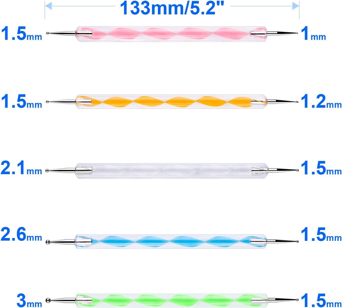 10PCS Dotting Tools Set for Nail Art, Embossing Stylus for Painting Health & Beauty > Personal Care > Cosmetics > Cosmetic Tools > Nail Tools Petutu   