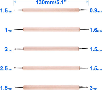 10PCS Dotting Tools Set for Nail Art, Embossing Stylus for Painting Health & Beauty > Personal Care > Cosmetics > Cosmetic Tools > Nail Tools Petutu   