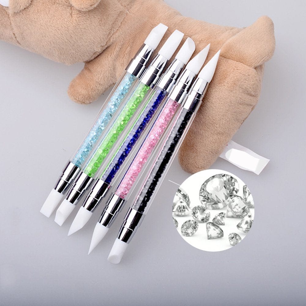 10Pcs Nail Art Gel Carving Pen Nail Dotting Tool Silicone Nail Brushe Set Nail Tools Pottery Clay Sculpting Tools,Acrylic Nail Dotting Pen 2 Way Double Ended Health & Beauty > Personal Care > Cosmetics > Cosmetic Tools > Nail Tools Bysiter   