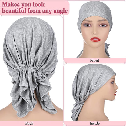 11 Pcs Headwear Turbans Head Covers for Women Pretied Head Scarves Multicolor Head Wrap Headwear for Girls Apparel & Accessories > Clothing Accessories > Headwear Janmercy   