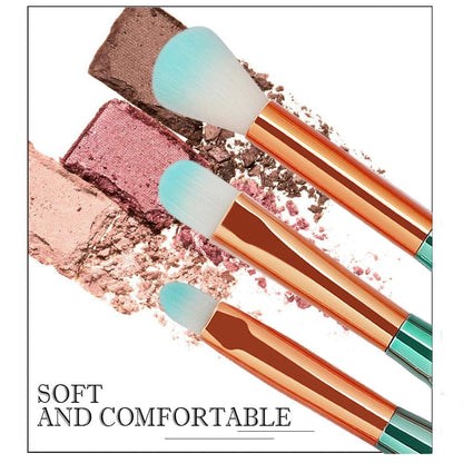 11 PCS Makeup Brush Set Professional Eye Makeup Brushes for Eyeshadow Concealer Eyeliner Brow Blending Brush Tool Health & Beauty > Personal Care > Cosmetics > Cosmetic Tools > Makeup Tools Tenmon   