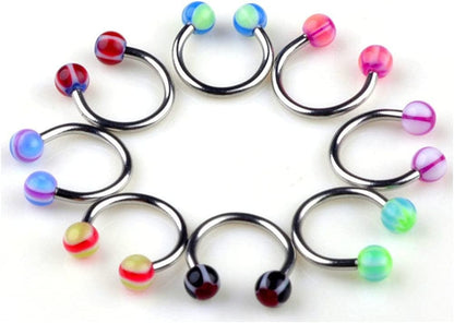 110 PCS Body Jewelry Piercing Eyebrow Navel Belly Tongue Lip Bar Ring 22 Styles Apparel & Accessories > Jewelry > Body Jewelry Skylarking   