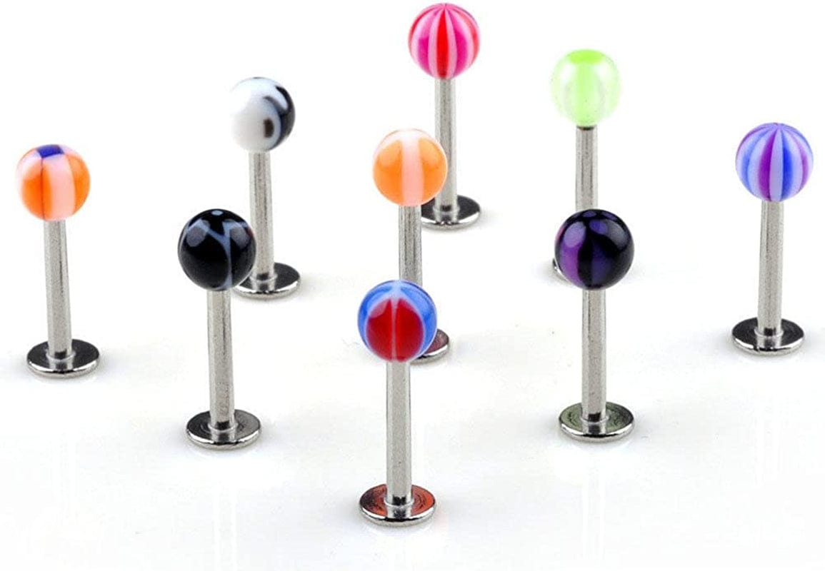 110 PCS Body Jewelry Piercing Eyebrow Navel Belly Tongue Lip Bar Ring 22 Styles Apparel & Accessories > Jewelry > Body Jewelry Skylarking   