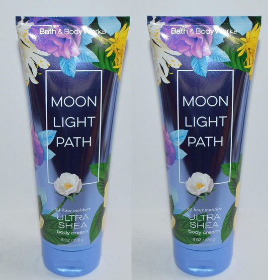 Bath and Body Works 2 Pack Moonlight Path Ultra Shea Body Cream 8 Oz. Health & Beauty > Personal Care > Cosmetics > Bath & Body Bath and Body Works   