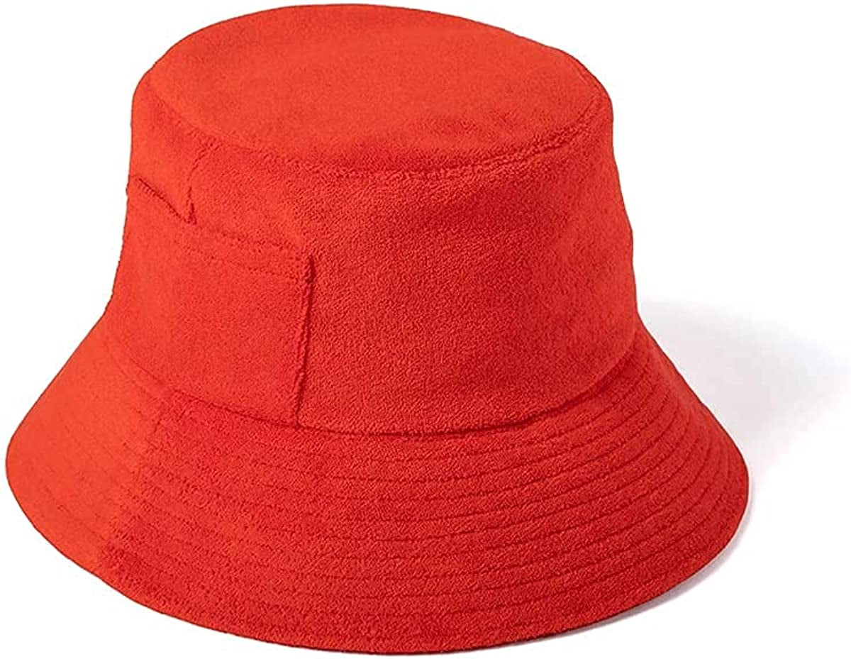 Lack of Color Women'S Wave Terrycloth Bucket Hat Apparel & Accessories > Clothing Accessories > Hats Lack of Color Cherry Medium-Large 