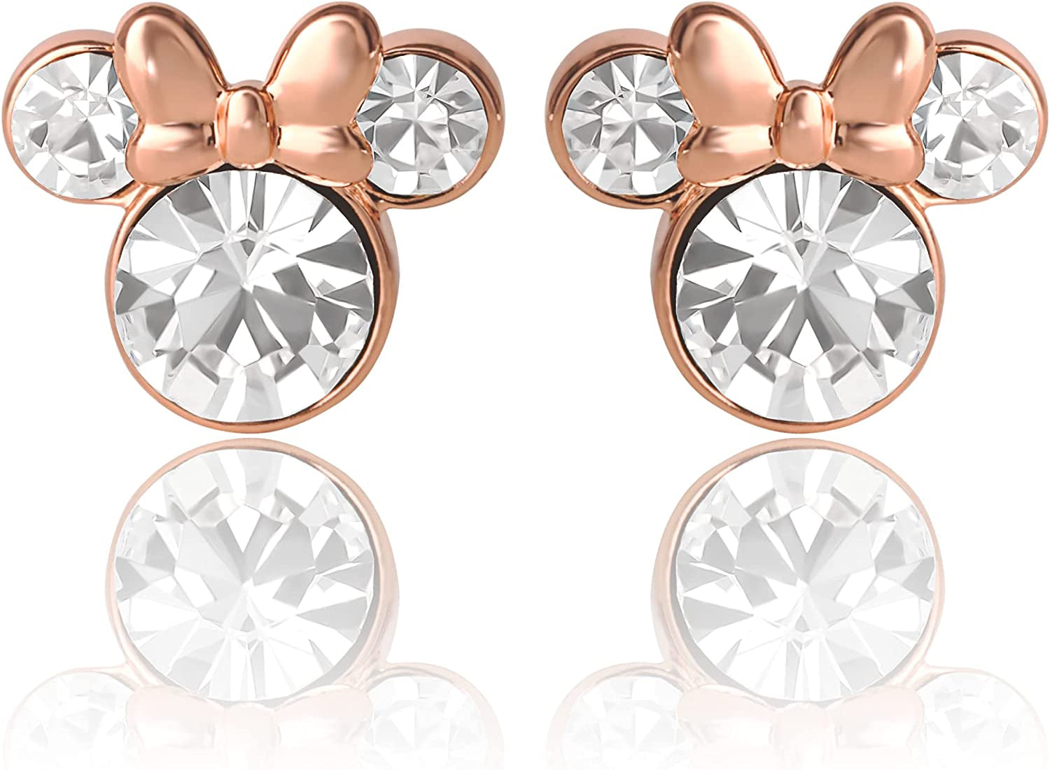 Disney Womens Minnie Mouse Birthstone Stud Earrings - Minnie Mouse Earrings - Birthstone Jewelry - Disney Jewelry Apparel & Accessories > Jewelry > Earrings Disney April-Rose  