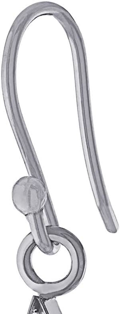 Collection Sterling Silver Pressed Flower Teardrop Earrings Apparel & Accessories > Jewelry > Earrings Amazon Collection   
