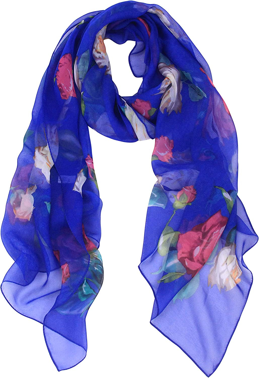 Long Chiffon Fashion Scarf - Pantonight Lightweight Chiffon Sheer for Women Apparel & Accessories > Clothing Accessories > Scarves & Shawls PANTONIGHT No.778  