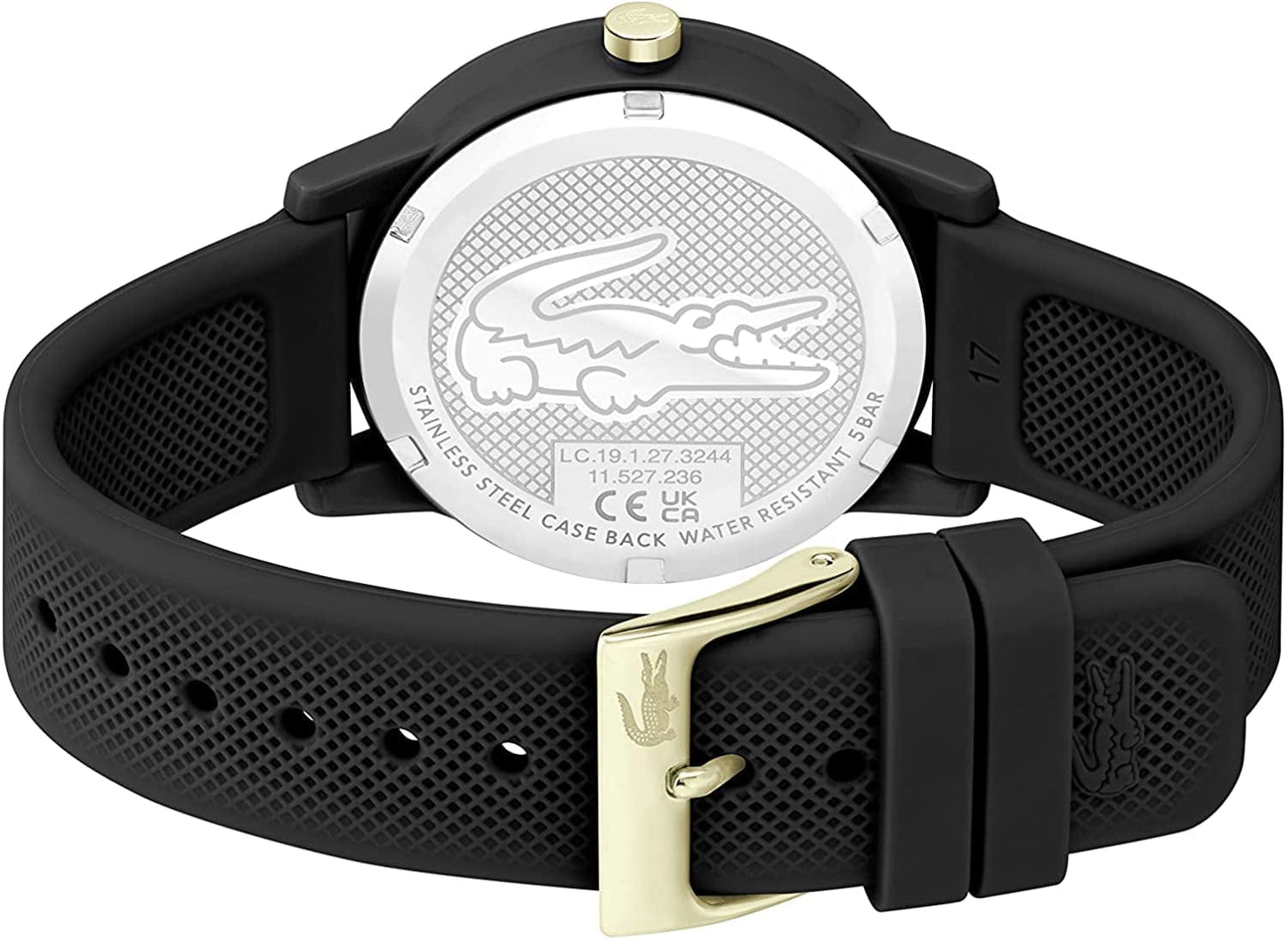 .12.12 Women'S Quartz Plastic and Silicone Strap Watch