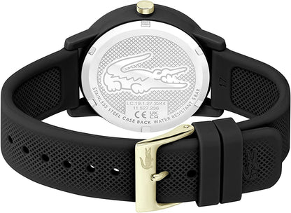 .12.12 Women'S Quartz Plastic and Silicone Strap Watch