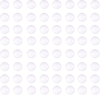 12 MM 100 Pcs Glass Cabochons round Small Clear for Jewelry Making Art Craft Project DIY Charms Rings Earring Necklace Cameo Pendants