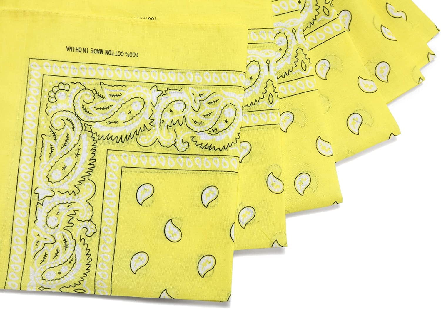 12-Pack Bandana Head & Face Wrap - Washable, Reusable, Unisex, 100% Cotton Apparel & Accessories > Clothing Accessories > Bandanas & Headties Daisy Rose   