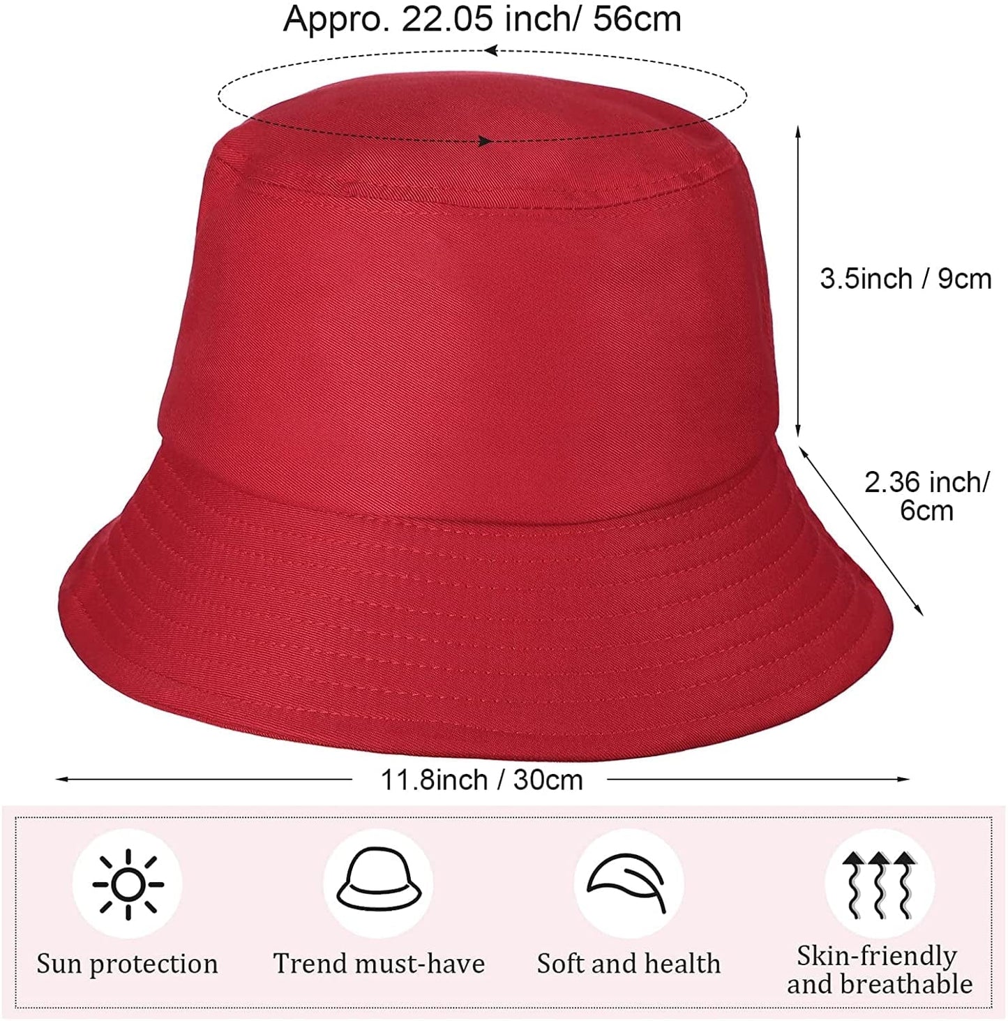 12 Pack Bucket Hat Bulk for Women Men Multicolor Sun Hat Packable Fishing Hats Travel Hat Summer Bucket Hat Apparel & Accessories > Clothing Accessories > Hats Jiuguva   