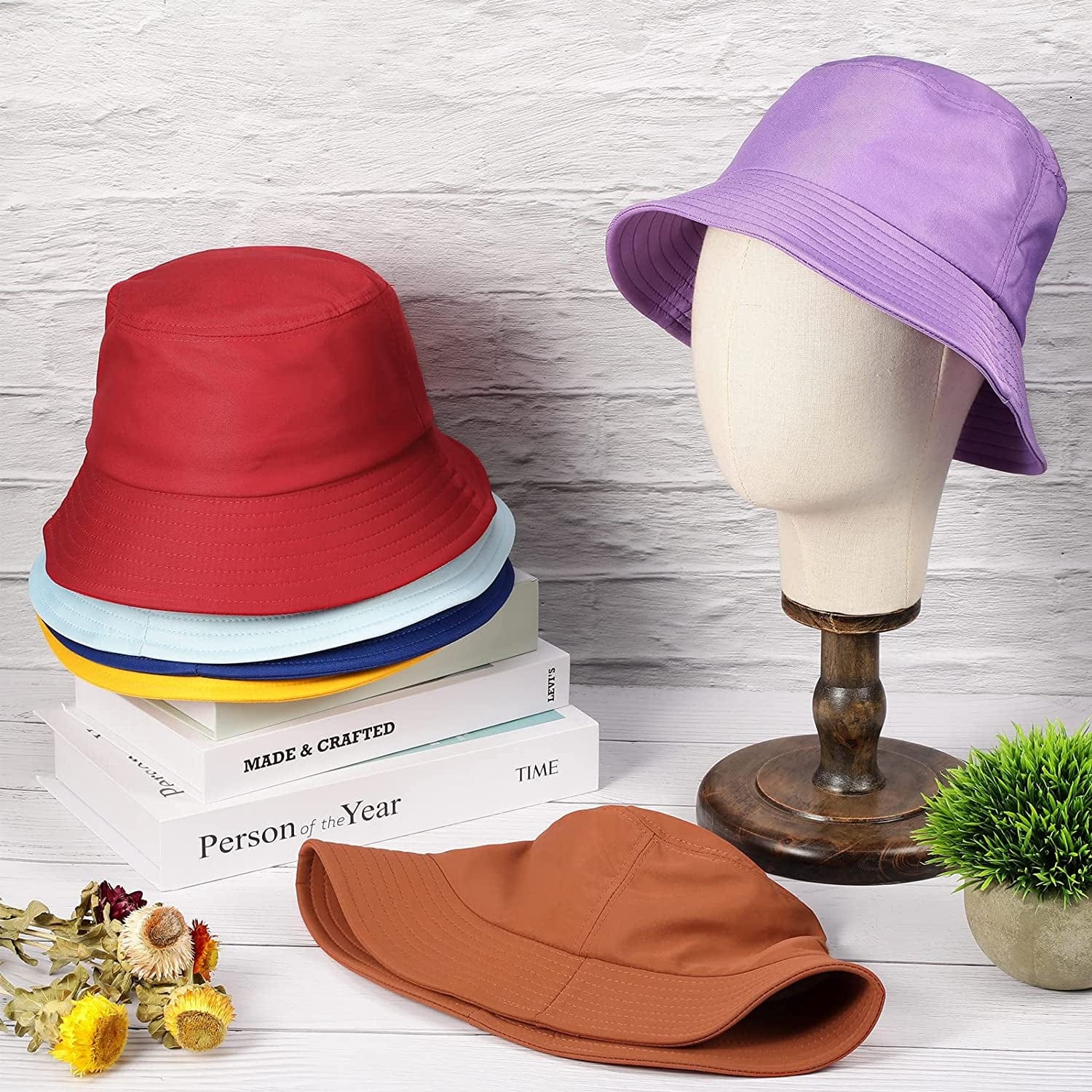12 Pack Bucket Hat Bulk for Women Men Multicolor Sun Hat Packable Fishing Hats Travel Hat Summer Bucket Hat Apparel & Accessories > Clothing Accessories > Hats Jiuguva   