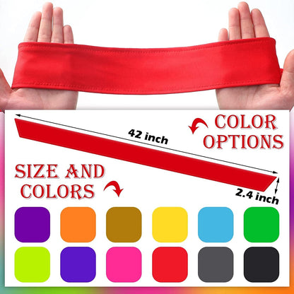 12 Pack Head Tie Headbands for Men Women Ninja Karate Headbands for Kids Adjustable Elastic Bandana Sweatbands Athletic Hair Wrap Bands for Sports Tennis Basketball Running Workout Apparel & Accessories > Clothing Accessories > Bandanas & Headties Civaner   