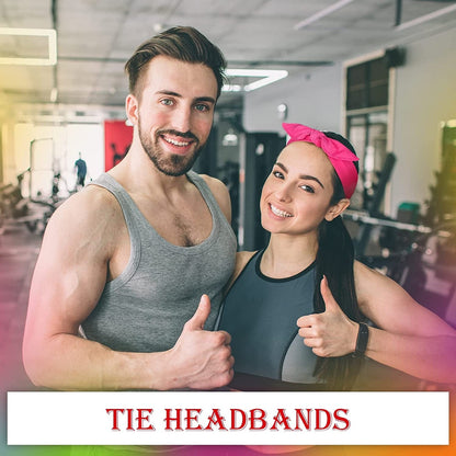 12 Pack Head Tie Headbands for Men Women Ninja Karate Headbands for Kids Adjustable Elastic Bandana Sweatbands Athletic Hair Wrap Bands for Sports Tennis Basketball Running Workout Apparel & Accessories > Clothing Accessories > Bandanas & Headties Civaner   