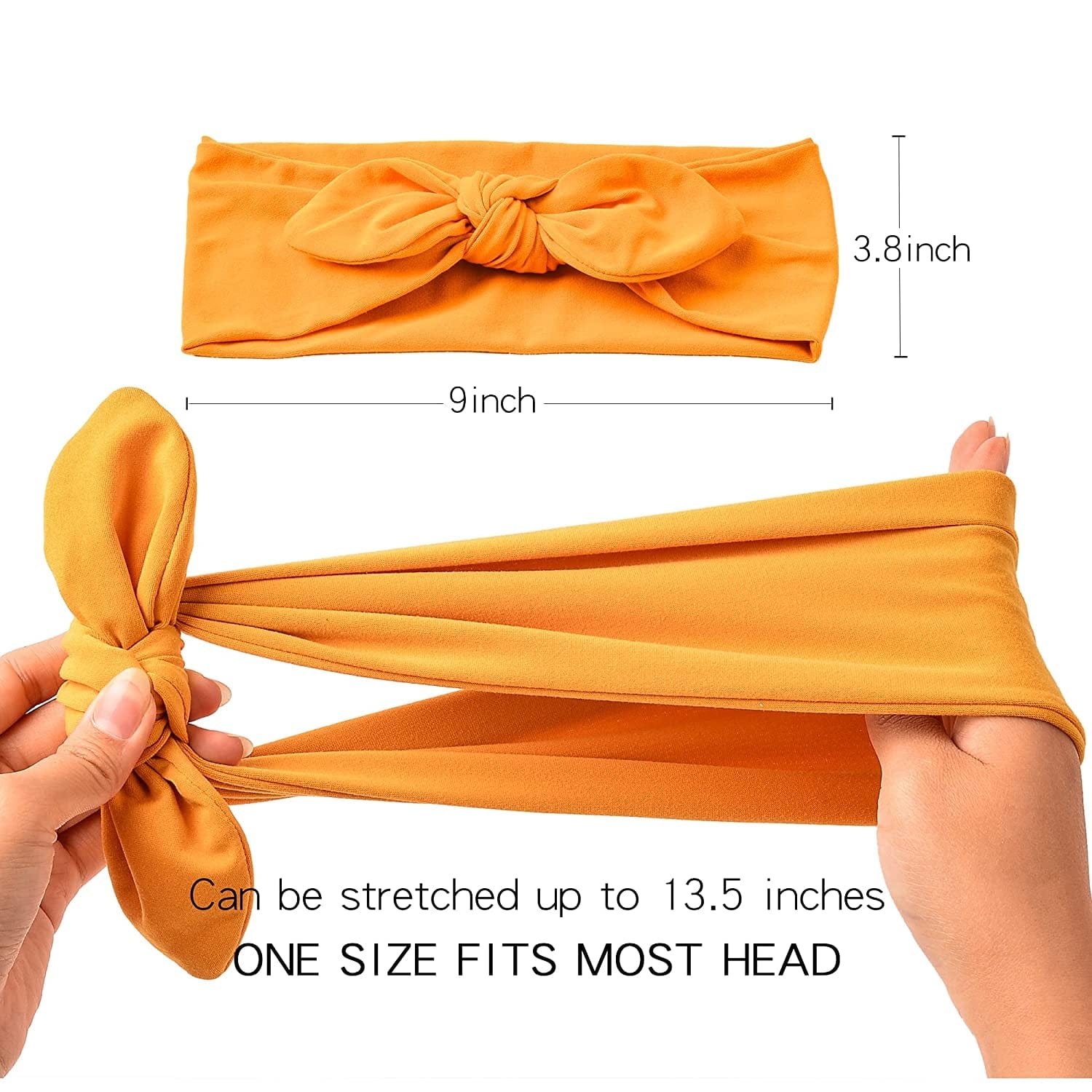 12 Pack Headbands for Women Non Slip Hair Bands with Bows Rabbit Ears Workout Running Sport Sweat Elastic Hair Wrap for Girls Hair Accessories Apparel & Accessories > Clothing Accessories > Bandanas & Headties Jesries   