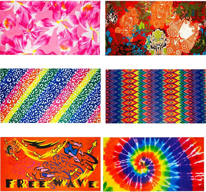 12 Pack Random Seamless Bandana Headwear Face Scarf Mask Magic Head Wrap for Women/Men Motorcycle Neck Gaiter Balaclava Headband for Sports Apparel & Accessories > Clothing Accessories > Headwear Heyah   